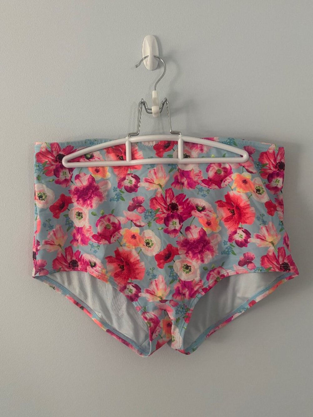Victoria's Secret Floral High Rise Bikini Bottom Size Large Full Coverage